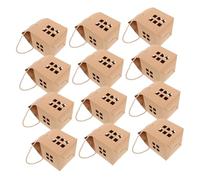 Amosfun 50PCS House Shaped Candy Boxes for Weddings Birthdays Parties Paper Containers for Favors DIY Decorations Cute Unique Design for All Events