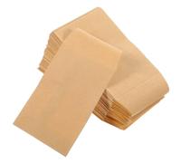 Amosfun 50pcs Kraft Paper Seed Envelopes Self-Sealing Small Packing Envelopes for Seeds Coins Small Items Storage Moisture-Resistant for Organizing and Protecting