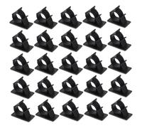 Amosfun 50pcs Large Self Adhesive Hose Tube Clips for Water Pipes and Electrical Wire Management Non Breaking Cable Clamps with Strong Adhesive Backing for Secure Tube Support and Cable