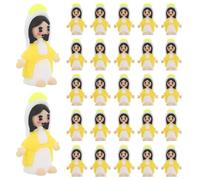 Amosfun 50pcs Mini Virgin Mary Figurines, 3.5cm Tiny Mary Ornaments for Fillable Easter Eggs Stuffers, Catholic Religious Gift for Church, Birthday, School Activities, Baby Shower, Easter