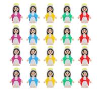 Amosfun 50pcs Mini Virgin Mary Figurines Bulk, 3.5cm Multicolor Little Mother Mary Ornament Dolls for Hide and Seek, Religious Gifts for Easter, Sunday School, Baptism Party Favors