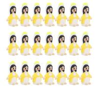 Amosfun 50pcs Mini Virgin Mary Figurines Bulk, 3.5cm PVC Little Mother Mary Ornament Dolls for Hide and Seek, Religious Gifts for Easter, Sunday School (Yellow)