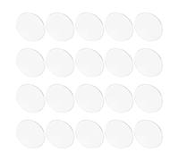 Amosfun 50pcs Mr16 Gu10 Round Glass Spotlight Covers with Curved Dome Design, Protective Dust-Blocking Lamp Shades for Commercial and Home Lighting Systems