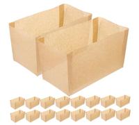 Amosfun 50pcs Nonstick Bread Baking Liners Capacity Loaf Pan Parchment Paper for Toast Cake Baking Disposable Greaseproof Liners for Weddings Birthdays Showers and Home Use