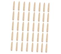 Amosfun 50pcs Oblique End Plugs for Carpentry Punching Locator Accessories Pine Wood Punching Parts Woodworking Drill Cover Caps for Precision Positioning