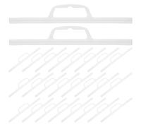 Amosfun 50pcs Plastic Chip Bag Clips with Heat Sealable Carry Handles Reusable Packaging Bag Grip Accessory for Kitchen Storage and Snack Food