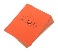 Amosfun 50pcs Pumpkin Place Cards for Table Setting Autumn Fall Table Tent Cards for Thanksgiving Halloween Weddings Dinner Parties with Easy Personalization and Sturdy Construction