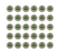 Amosfun 50pcs Rhinestone Sewing Buttons Crystal Sewing Buttons Accessories Glass Alloy Sunflower Shape Easy to Sew Sparkling Effect Creative Delicate DIY Crafts