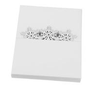 Amosfun 50pcs Snowflake Christmas Place Cards White Paper Tent Table Name Cards for Wedding Dinner Seating Holiday Party Decoration