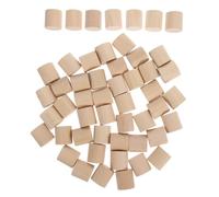 Amosfun 50pcs Solid Wood Cylinders Unfinished Wooden Blocks for Crafting DIY Model Making Educational Science Textbook Materials Natural Wood Sticks for Creative Projects
