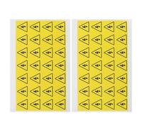 Amosfun 54pcs Electrical Hazard Warning Stickers, Yellow Triangle Self-adhesive Safety Labels 40mm, Waterproof and Oil-resistant Electric Shock Risk Decals for Indoor and Outdoor Use