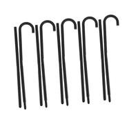 Amosfun 5pcs Black Fancy Walking Cane Lightweight Detachable Plastic Magician Crutch Props for Halloween Cosplay Parties Sturdy Performance Accessories