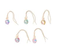 Amosfun 5Pcs Car Interior Pendant Hanging Perfume Dispenser Decor Creative Aromatherapy Bottle for Rearview Mirror present for Christmas Anniversaries and Birthdays Random Color