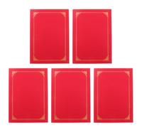 Amosfun 5pcs Certificate Covers Greeting Card Cover DIY Paper Document Holder Folding Card for Award Certificates
