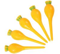 Amosfun 5pcs Cute Cartoon Pineapple Golf Tees Set, Small Replaceable Plastic Golf Ball Spikes with Holder for Practice and On-course Use