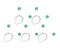 Amosfun 5pcs Head Boppers Foam Ball Martian Antenna Headbands Christmas Hairband for Funny Xmas Party Favors Costume Accessory Green