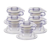 Amosfun 5pcs Inflatable Mattress Air Plug Valve Caps Pvc Replacement Valves Lid Small Covers for Camping Airbeds and Outdoor Sports