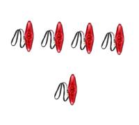 Amosfun 5pcs LED Motorcycle Rear Brake Taillight Red Shell Durable Material Bright Warning Light for Enhanced Riding Safety Easy Installation Motorbike Tail Brake Light