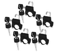 Amosfun 5pcs Motorcycle Electric Scooter Helmet Locks with Anti-Theft Handlebar Mounting Hook, Tamper-Resistant Padlock for 2.2cm Tubing, Universal Security Lock for Motorbike Scooter Use