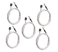 Amosfun 5pcs Ntck Thermistor High Temperature Thermal Resistor for Printer Hotend Accessories with Insulated Wire Compatible with Heated Bed and Extruder