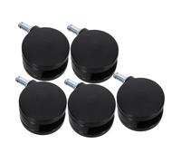Amosfun 5pcs Nylon Furniture Swivel Wheels Casters Silent Rotation Replacement for Dresser Cabinet Desk Home Office Use