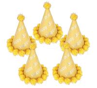 Amosfun 5pcs Party Hats Unique Birthday Hats for Adults for Photo Props Celebrations Fun Creative Headwear