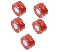 Amosfun 5pcs Pipe Repair Tape for PVC Ppr Pipes Flexible Self Adhesive Sealant Tape with Strong Insulation and Weather Resistance Red for Plumbing Maintenance