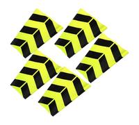 Amosfun 5pcs Reflective Collar Sleeves for Traffic Cones High Visibility Pvc Material with Strong Night Reflection for Road Safety in Parking Lots and Urban Roads