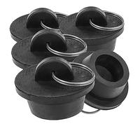 Amosfun 5pcs Rubber Bathtub Plug Drain Stoppers with Pull Ring for Bathroom and Kitchen Sink Washbasin Sealers Leak-resistant Water Stopper for Bathtubs and Drains
