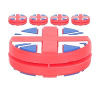 Amosfun 5pcs Tennis Racket Shock Dampener Silicone Vibration Absorber with National Flag Design Red Colour Practical and Delicate Tennis Accessory to Reduce Shocking