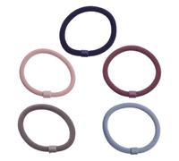 Amosfun 5pcs Thick Elastic Hair Ties Rubber Bands Women Hair Accessories Elastic Rubber Band for Ponytail Holder Fashion Styling Tools Random Color