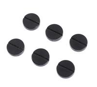 Amosfun 6 Pcs Computer Liquid Cooling Stop Plug Water Lock for Water Cooling G1/4 Inch Special Design Fine Craftsmanship Hand Tightening Installation Anti-Rust Brass Applications Black