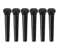 Amosfun 6pcs Acoustic Guitar String Pegs Bridge Pins High Hardness Abs Material Guitar Tuning Pins and Other Instruments Suitable for Outdoor Use