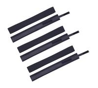 Amosfun 6pcs Adjustable Black Sweatband Headband Accessories for DIY Hats Soft Sweat-absorbing Elastic Bands for Women Reusable Washable Hat Supplies Keeps Forehead Dry and Comfortable