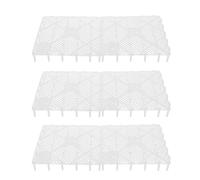 Amosfun 6pcs Aquarium Filter Plate Tank Divider with Multi-hole Design Plastic Gravel Filter for Fish Tank DIY Aquarium Ecological Environment Accessory