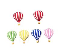 Amosfun 6pcs Balloon Refrigerator Stickers Refrigerator Decals with Flexible Glue and Magnet, Cartoon Style Compact Kitchen Decorations for Home and Housewarming