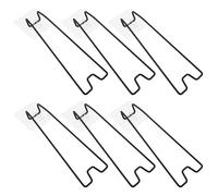 Amosfun 6Pcs Black Medium Tabletop Photo Frame Easel Stand with No-Drill Adhesive Back, Picture Frame Display Base for Home Office Desktop Poster and Artwork Display