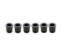 Amosfun 6pcs Black Metal Guitar String Ferrules Not Easy to Deform Fits into The Back of Guitar Body for DIY Parts and Repairing