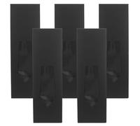 Amosfun 6pcs Black Tie Packaging Box Kraft Paper Rectangle Display Box Lid and Window for Mens Neckties Tie Storage Organizer for Business Packaging