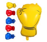 Amosfun 6pcs Boxing Gloves Inflatable Balloons Colorful Sport Theme Birthday Decorations for Wrestling and Boxing Parties Easy to Inflate Deflate Versatile for Various Occasions