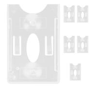 Amosfun 6pcs Car Windscreen Ticket Holder with Strong Suction Cups Transparent Parking Permit Card Holder for Windshield Compact Design for Secure Toll Pass and Insurance Cards Easy