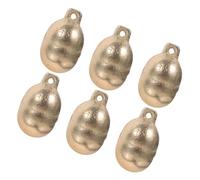 Amosfun 6pcs Christmas Tree Bells Pet Collar Bell Cat Dog Accessories Decorative Hanging