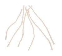 Amosfun 6pcs Cotton Braided Oil Lamp Wicks with Glass Tube Holder Stable Lamp Replacement for Kerosene Patio Lighting Camping Outdoor Decorative Use