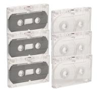 Amosfun 6pcs Decorative Blank Cassette Tapes for DIY Crafts Colorful Empty Cassette Tapes for Handmade Decoration and Creative Projects