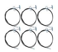 Amosfun 6pcs Drain Unclogging Tool with Four Claw Design for Pipes and Sewer, Tough on Hair and Debris, Manual Operation Plastic and Metal Flexible Drain Auger for Household Use