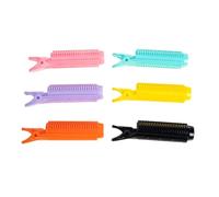 Amosfun 6pcs Hair Root Clips for Volume Styling No-trace Hair Rollers for Sectioning and Fluffy Roots Random Color