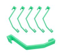 Amosfun 6pcs Heavy Duty Plastic Trash Can Lid Lock Clips for Wheelie Bins, Secure Garbage Can Lid Locks with Tool Free Installation, Windproof and Animal Proof for Outdoor and Indoor Use