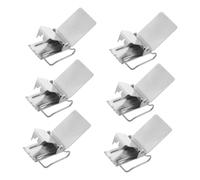 Amosfun 6pcs Heavy Duty Rug Clips for Hanging Rugs Curtains Quilts Metal Carpet Holders with Jaw Grip for Indoor Semi Outdoor Use Display Clips