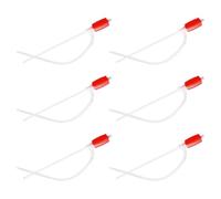 Amosfun 6pcs Manual Syphon Hose for Gasoline and Water Transfer Hand Pump with Plastic Construction Multi-Fluid Compatibility No Power Needed for Outdoor Use and Emergency Situations