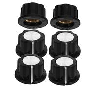 Amosfun 6pcs Potentiometer Knob Cap Volume Control Turning Knob for Electric Guitar